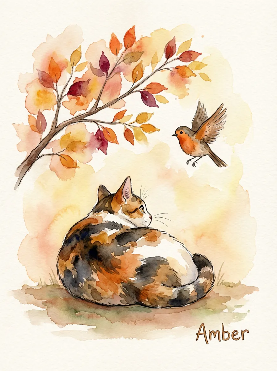 Amber in Autumn Light