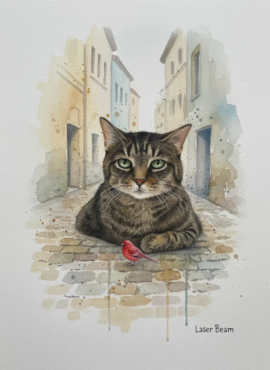 Artwork of Laser Beam