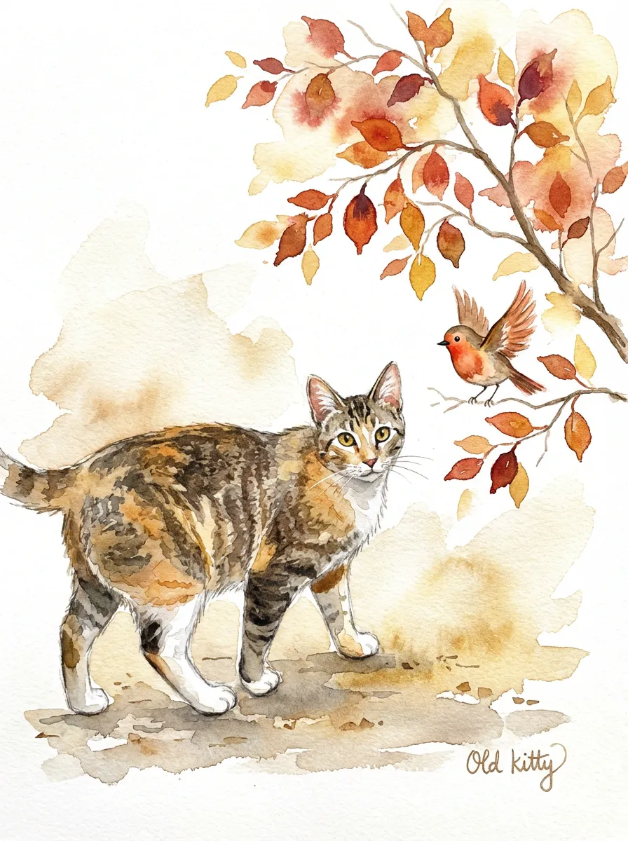Artwork of Old kitty