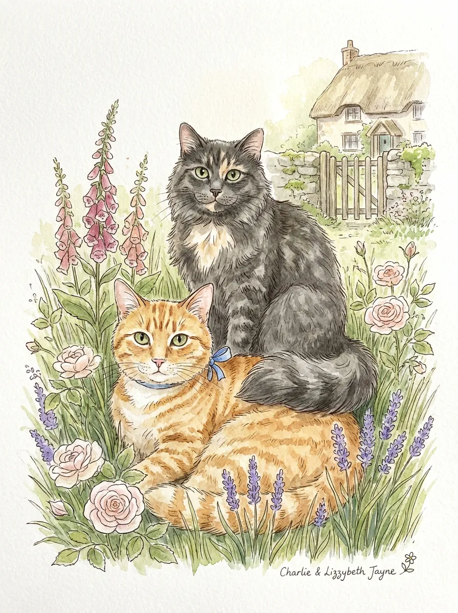 Artwork of Charlie & Lizzybeth Jayne