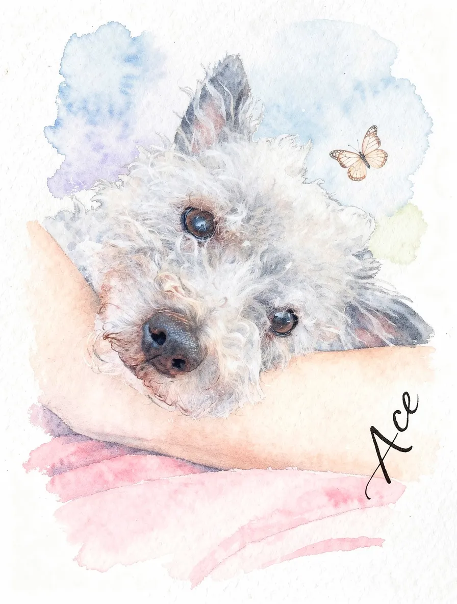 Portrait of Ace with Butterfly