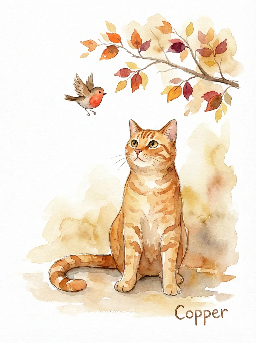 Copper's Autumn Contemplation