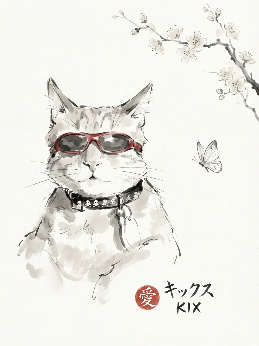 Kix's Plum Blossom Reverie