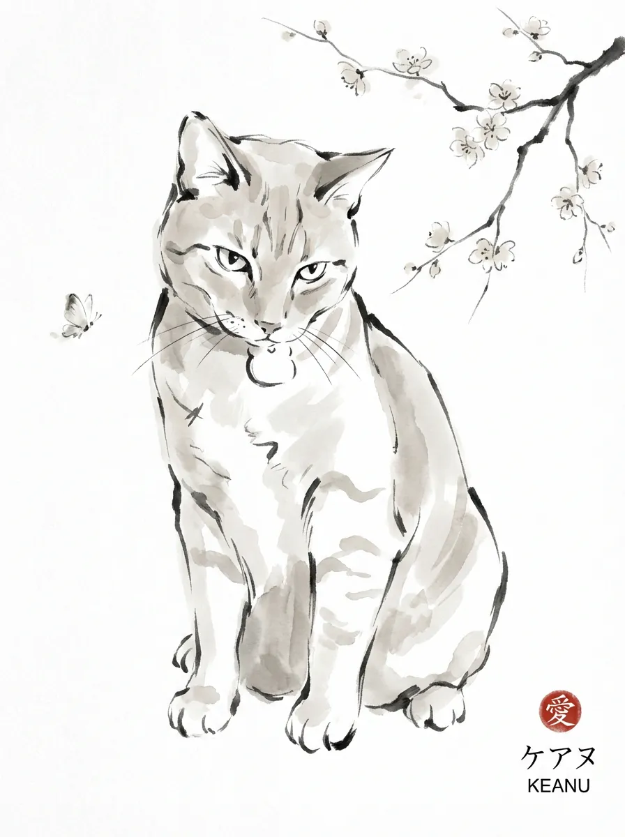 Keanu's Blossom Reverie