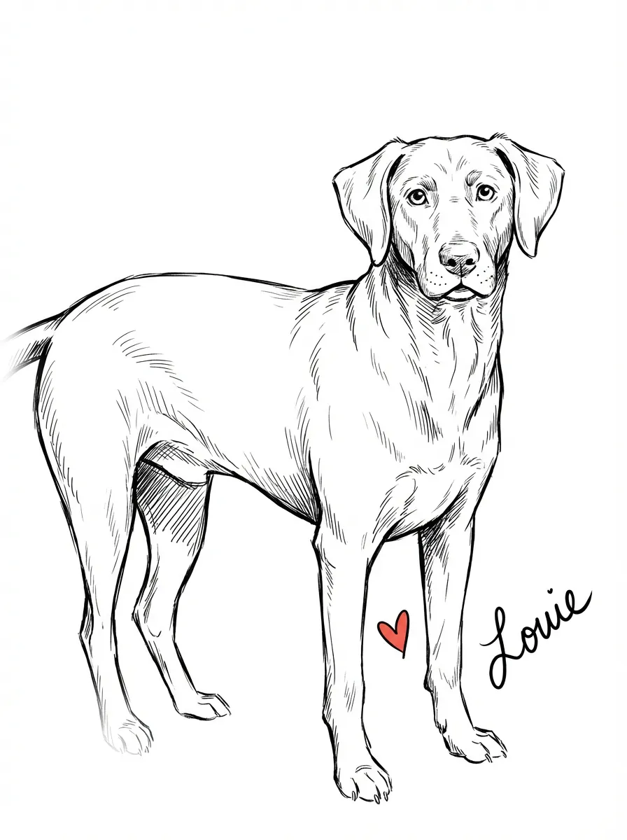 Portrait of Beloved Louie