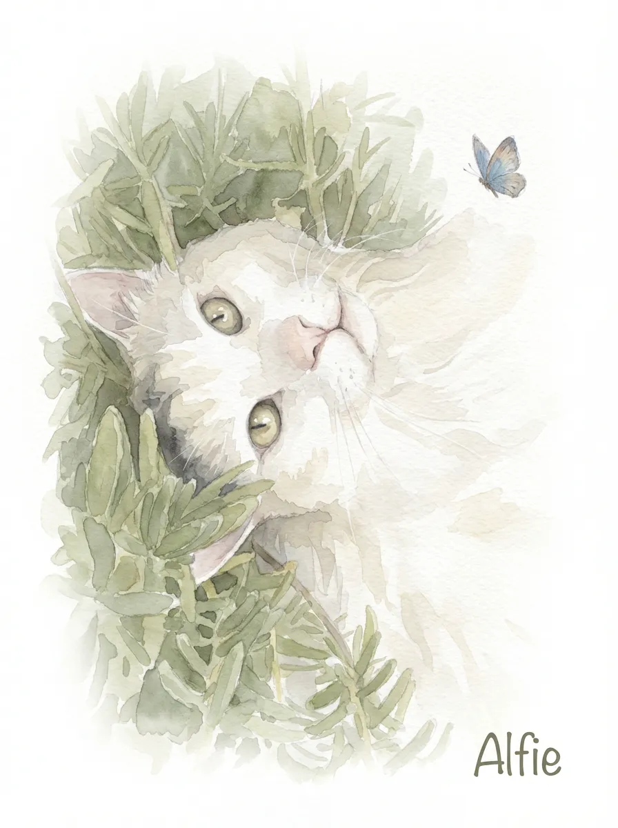 Alfie's Verdant Gaze