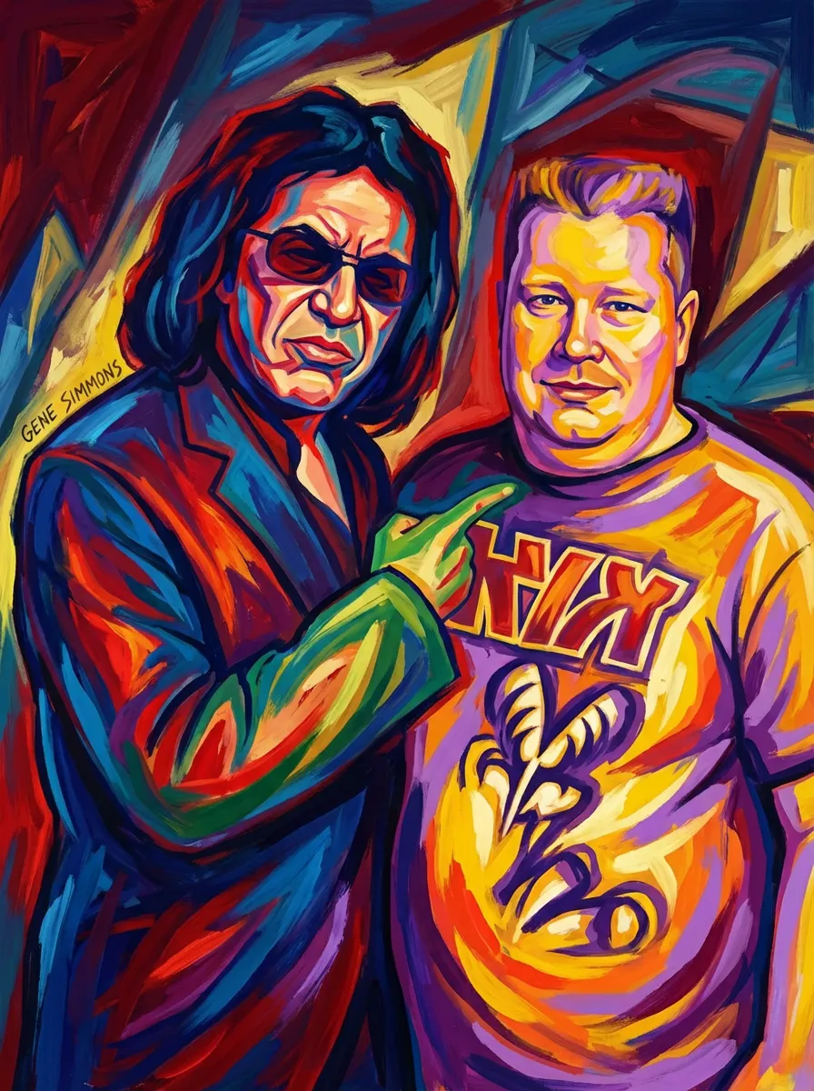 Artwork of GENE SIMMONS