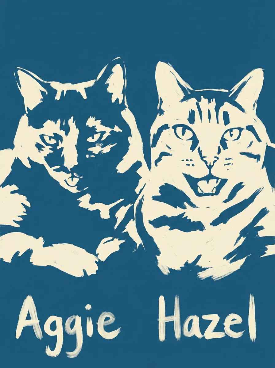 Artwork of Aggie and Hazel