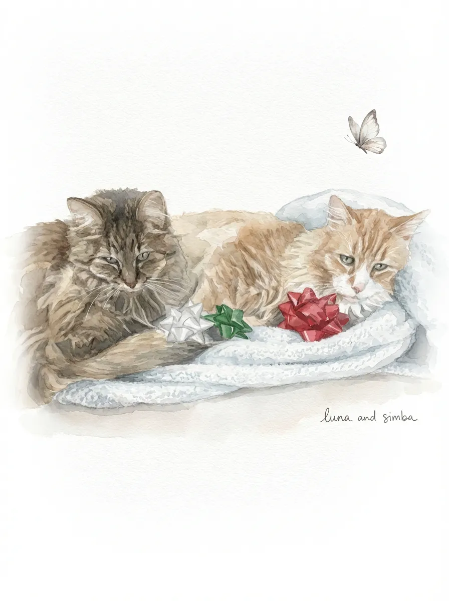 Artwork of luna and simba