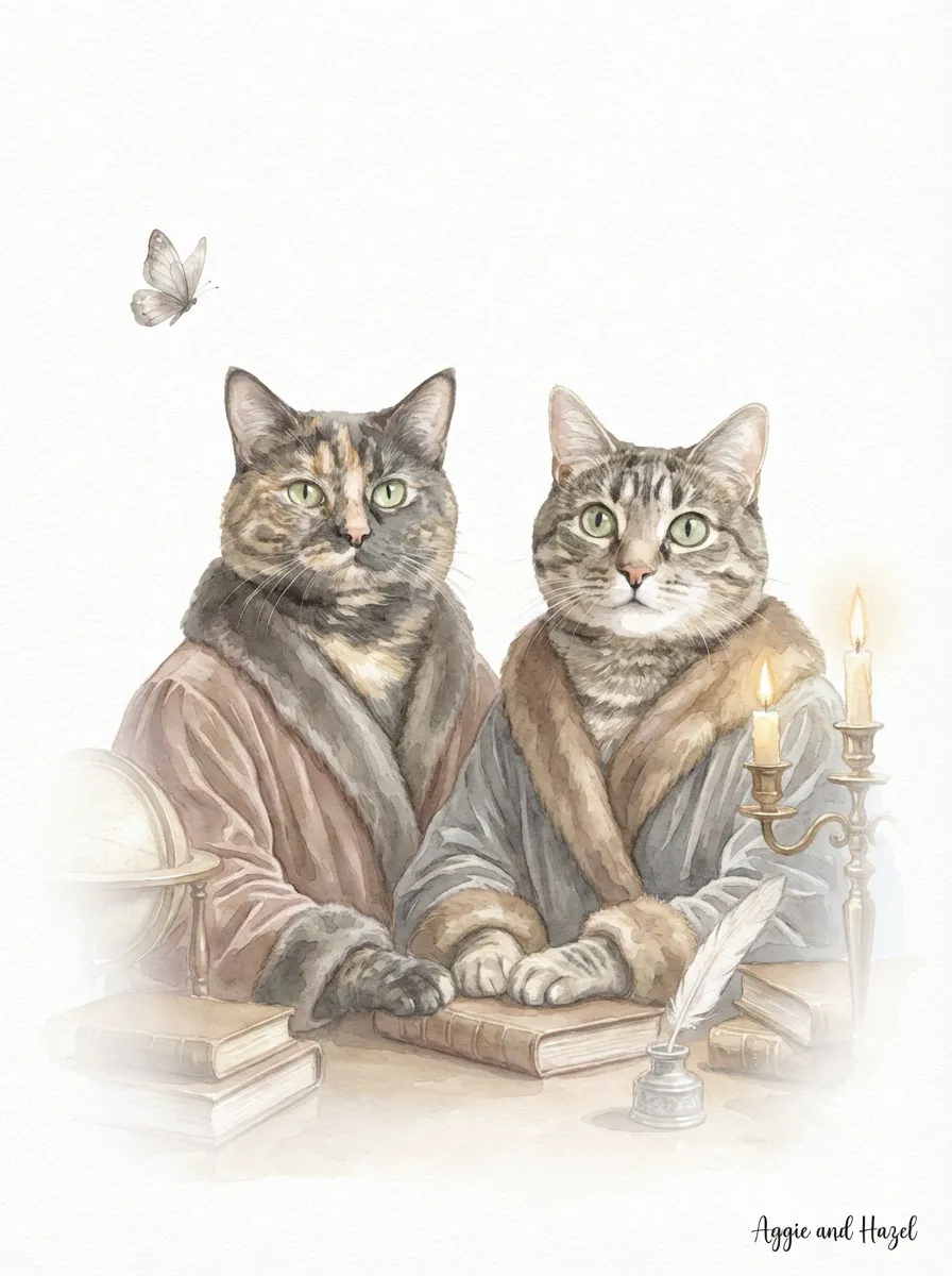 Artwork of Aggie and Hazel