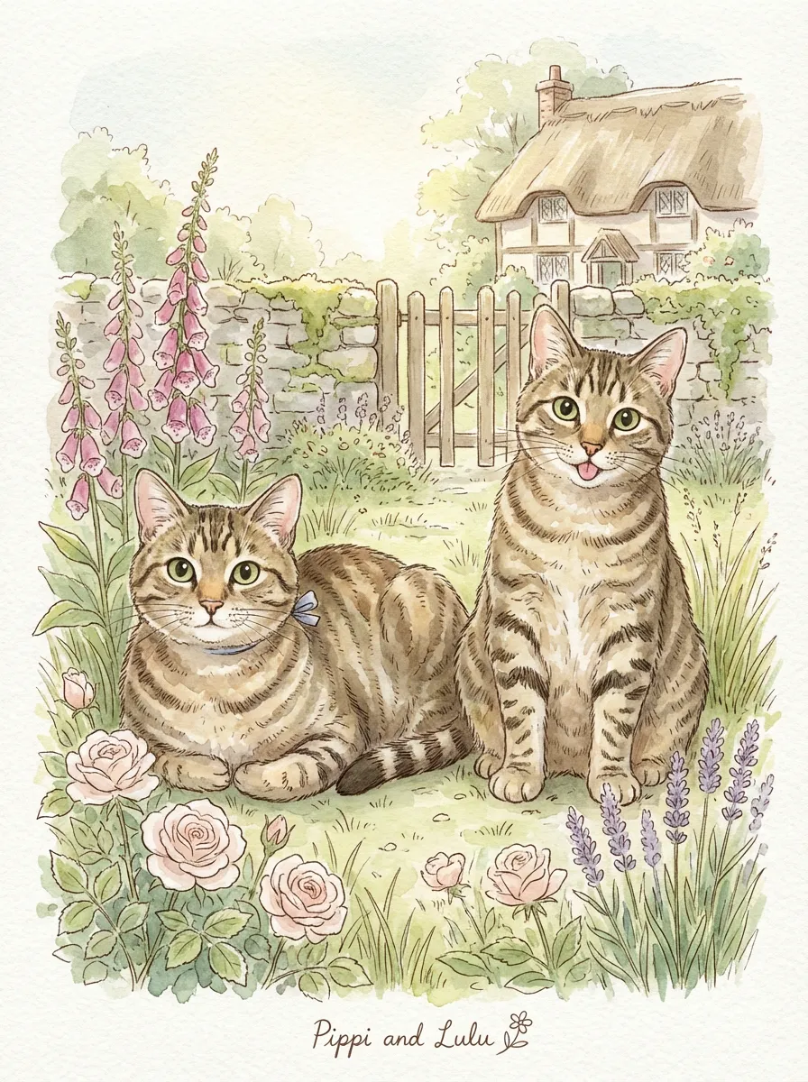 Artwork of Pippi and Lulu