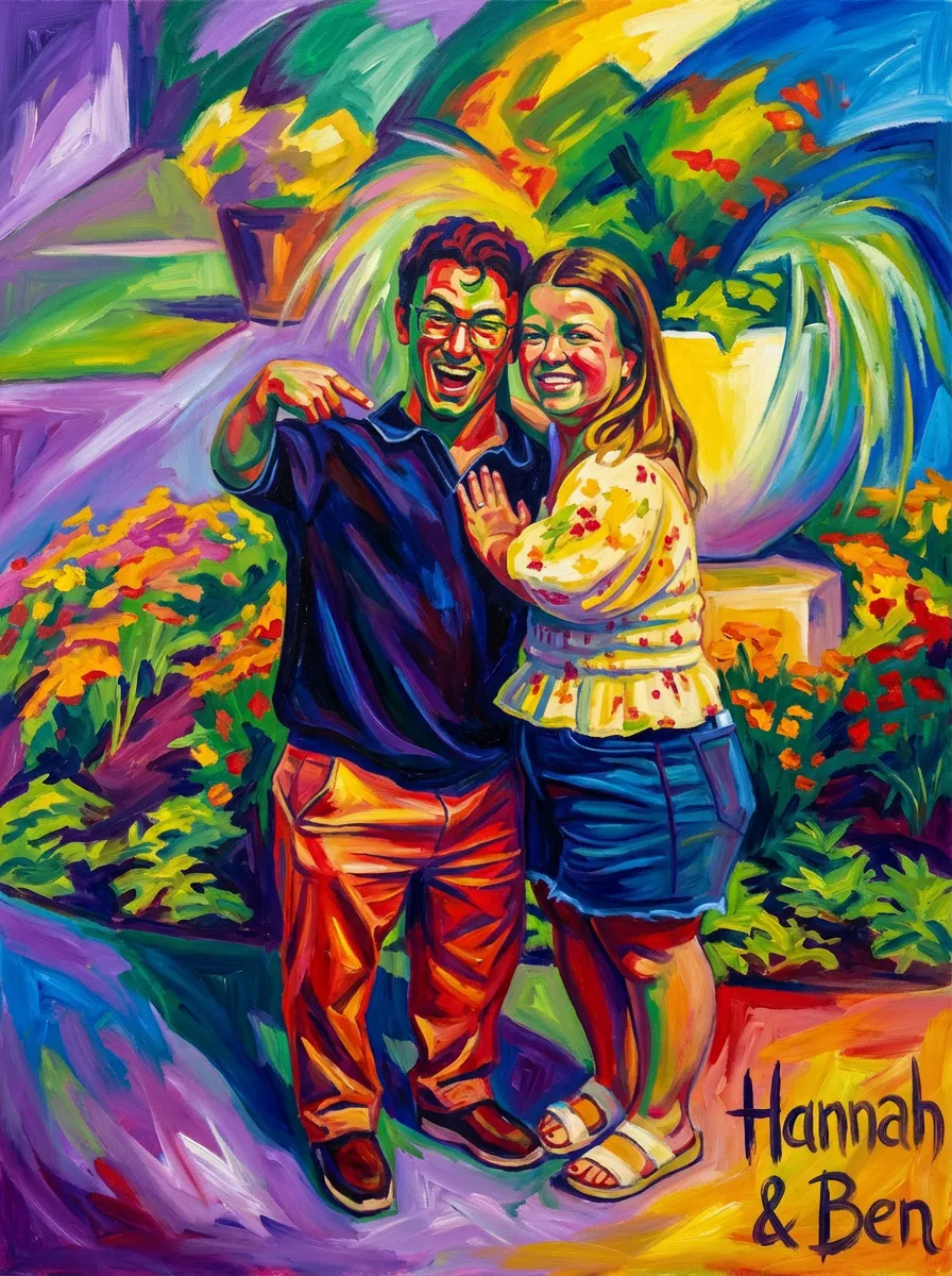 Artwork of Hannah & Ben