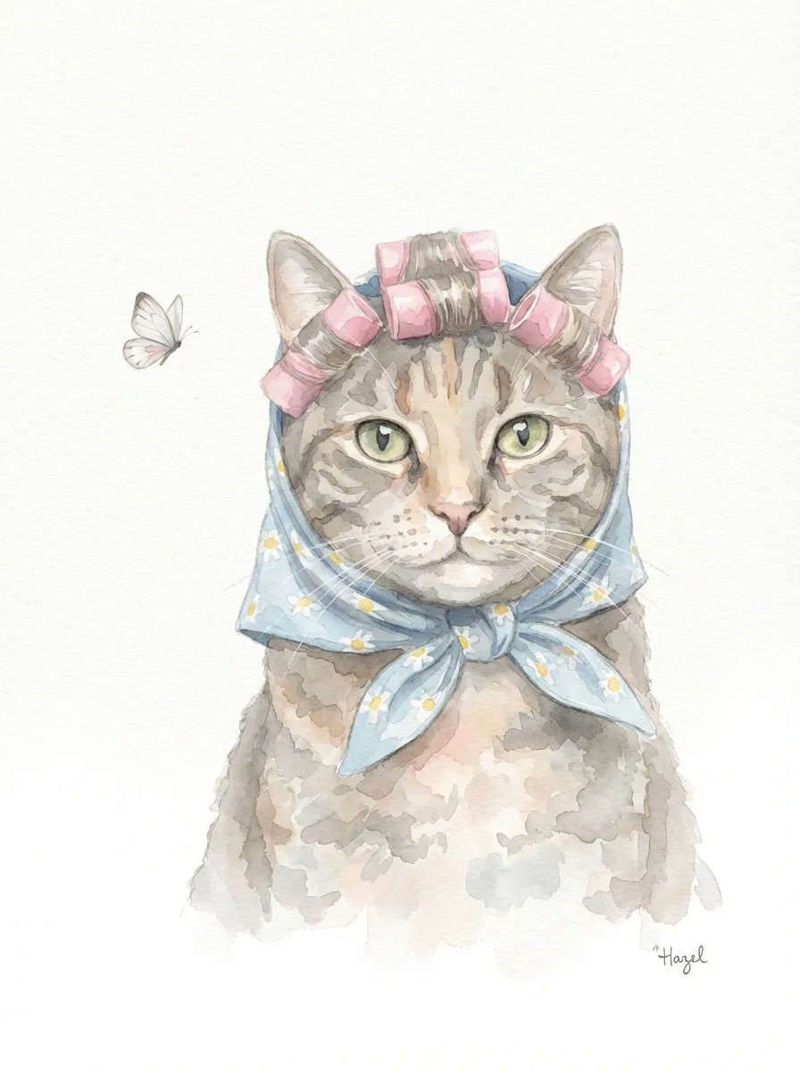 Portrait of Hazel in Blue