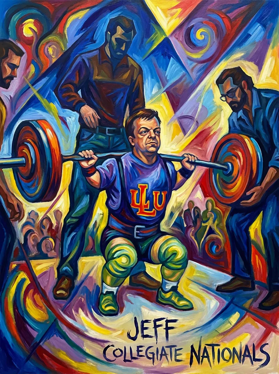 Artwork of Jeff collegiate nationals