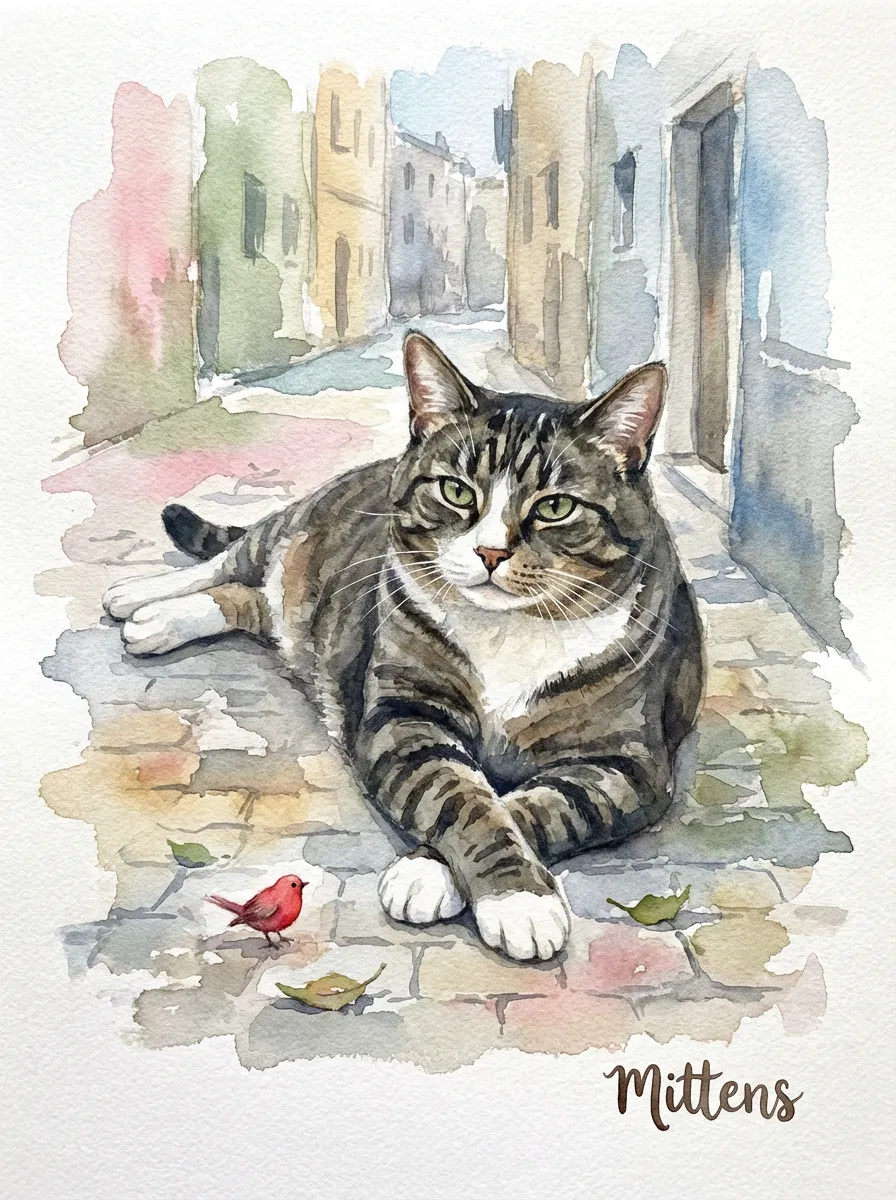 Artwork of Mittens