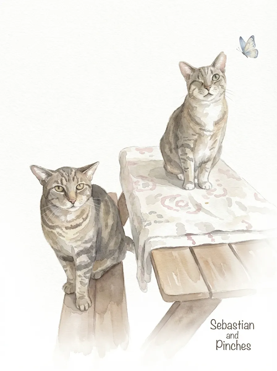 Artwork of Sebastian and Pinches