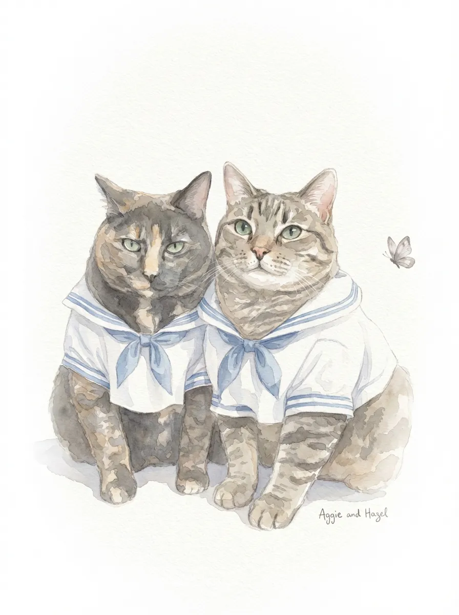 Artwork of Aggie and Hazel