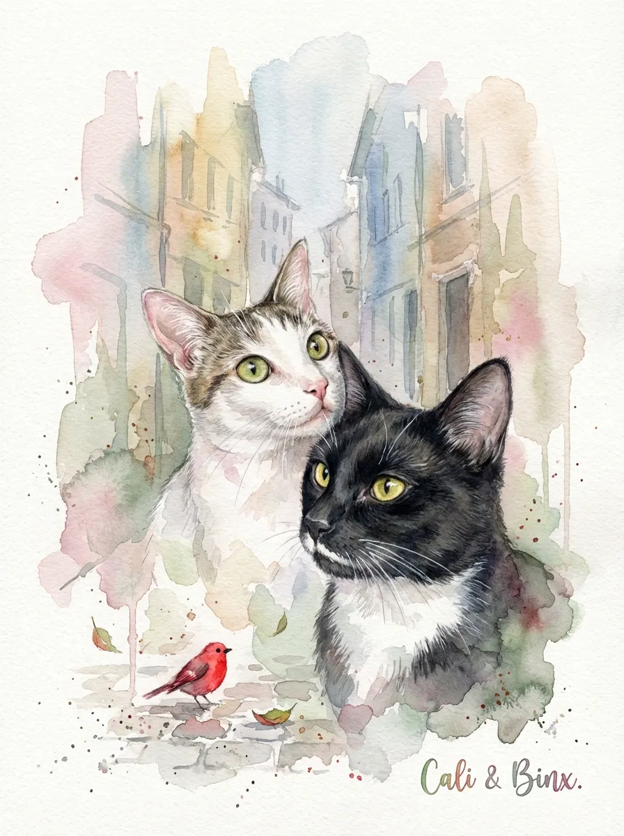 Artwork of Cali & Binx