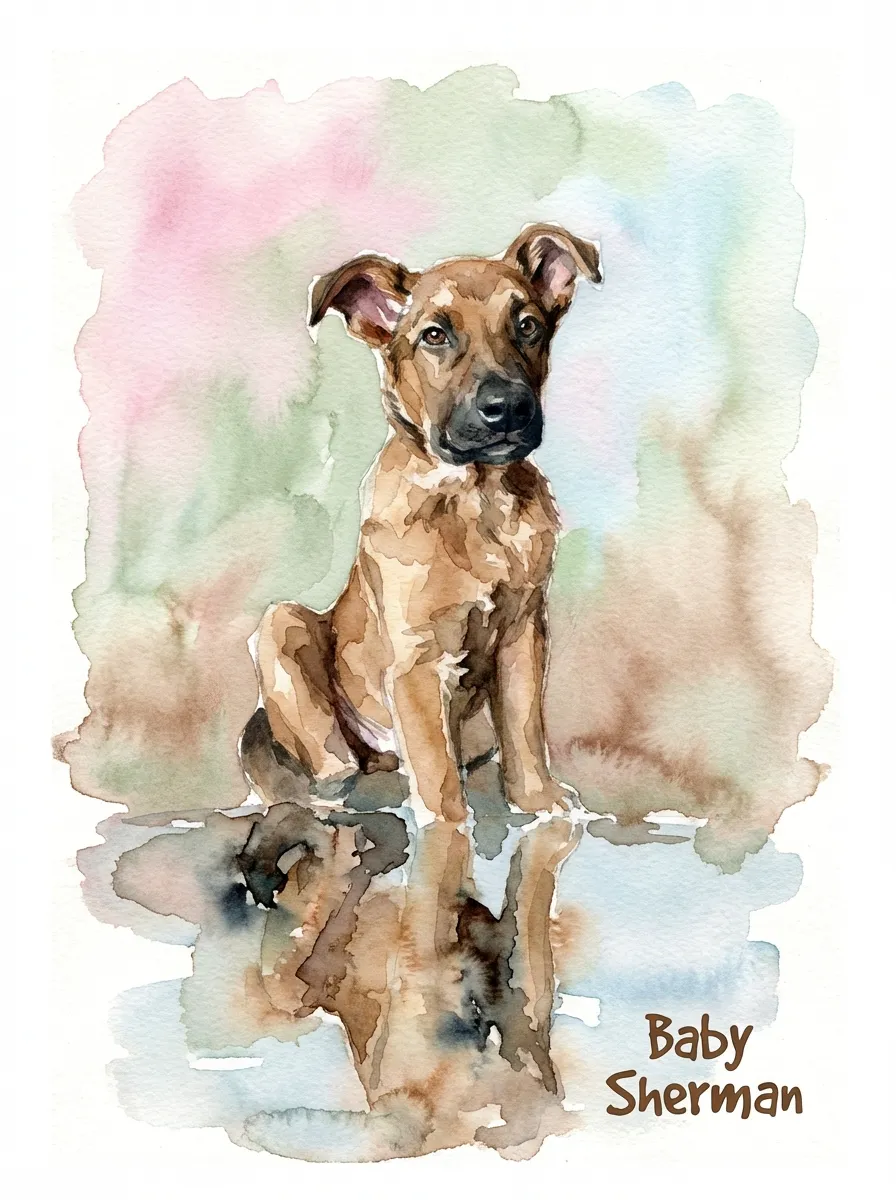 Artwork of Baby Sherman