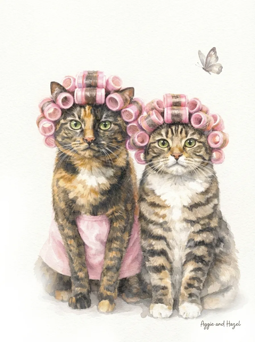 Artwork of Aggie and Hazel