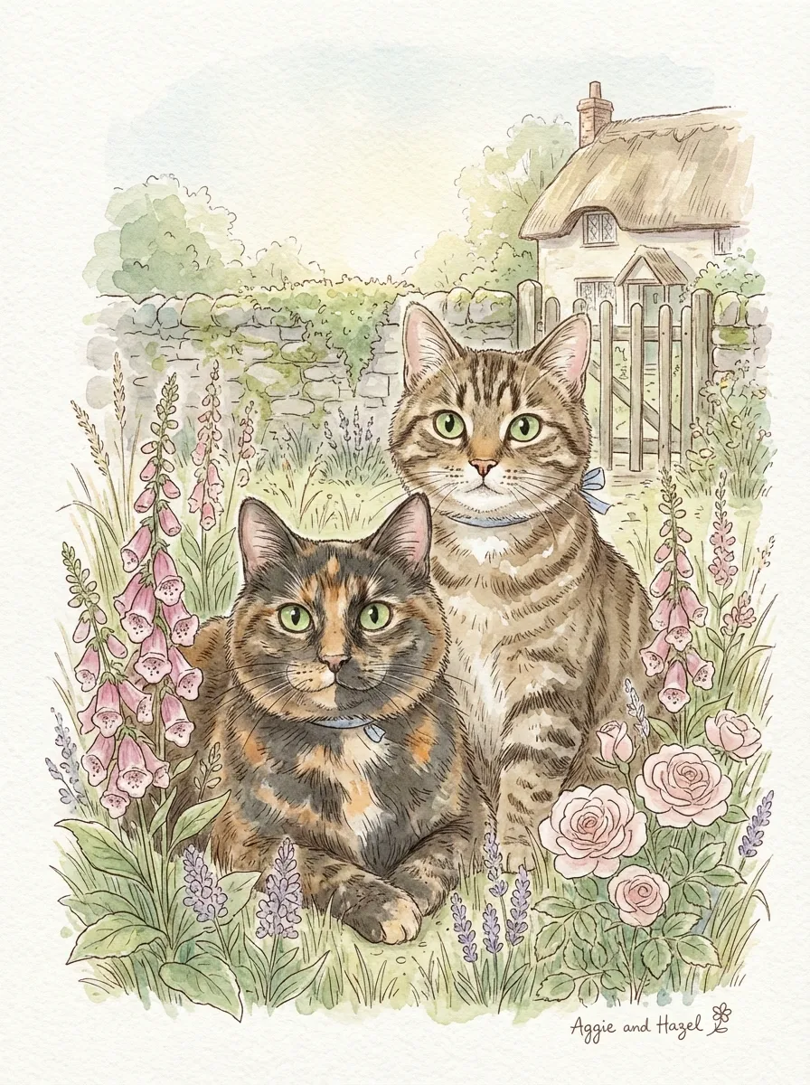 Artwork of Aggie and Hazel