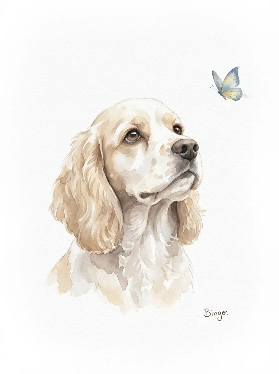 Bingo's Azure Contemplation