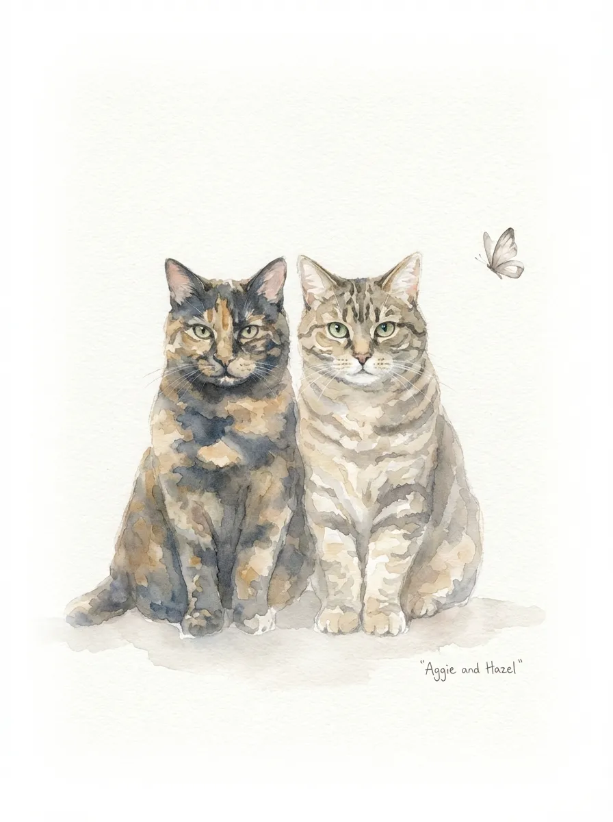 Artwork of Aggie and Hazel