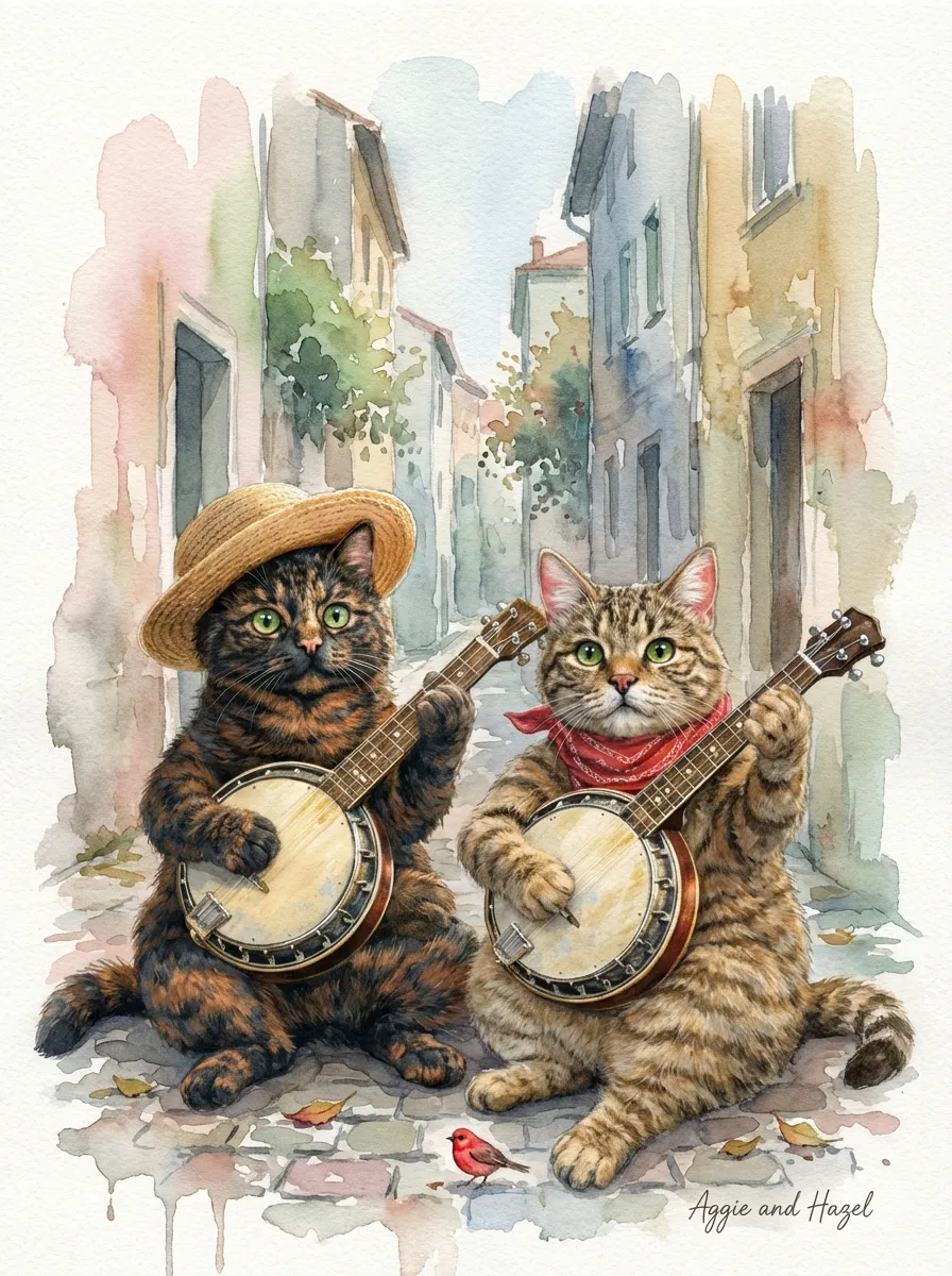 Artwork of Aggie and Hazel