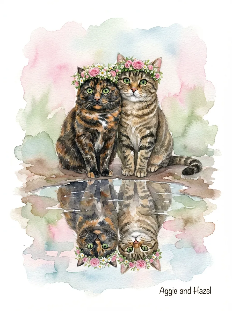 Artwork of Aggie and Hazel