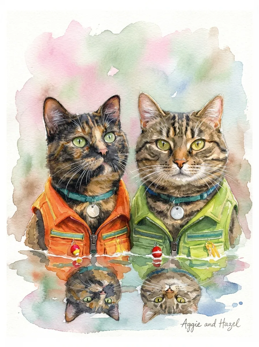 Artwork of Aggie and Hazel