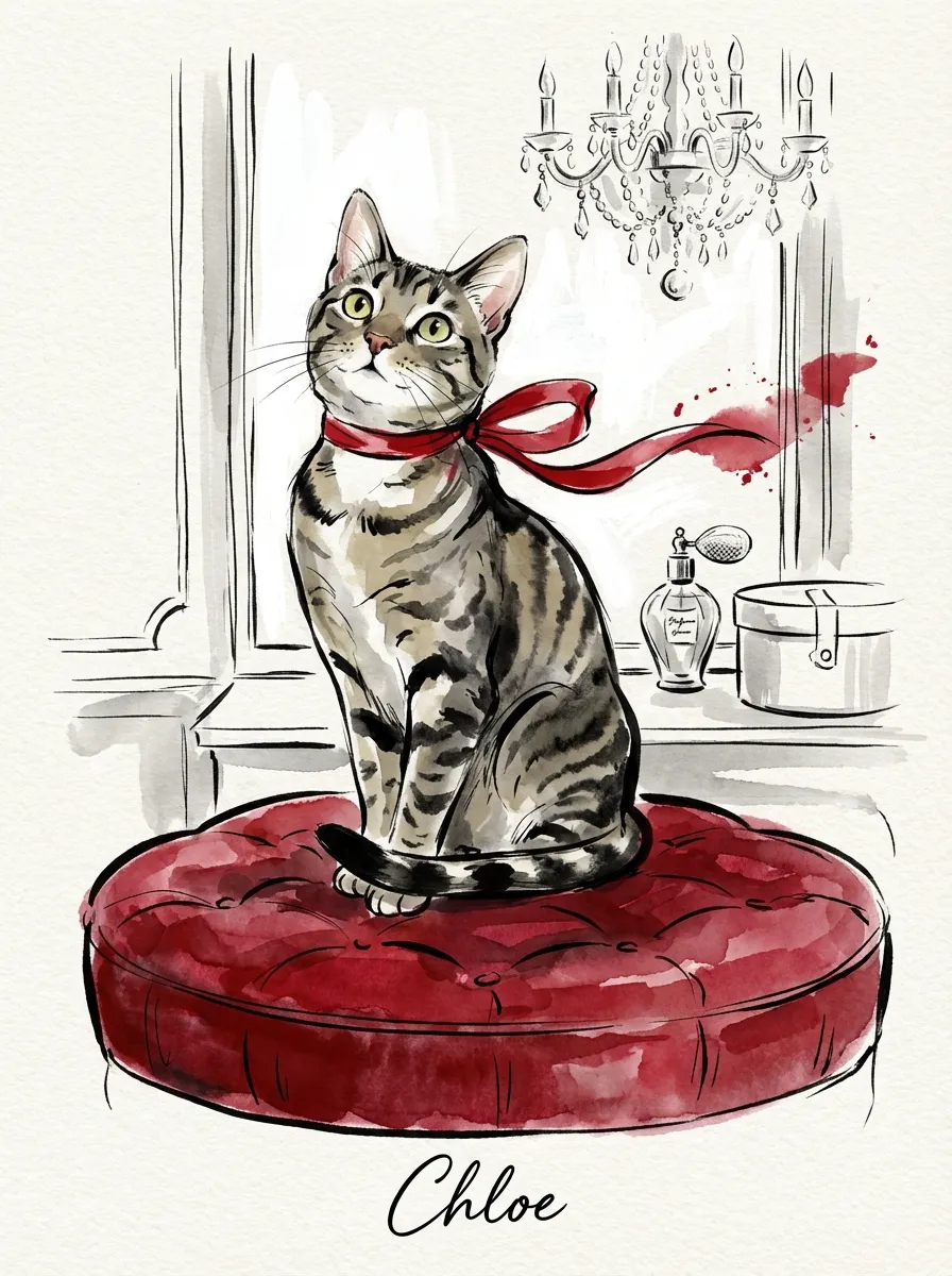 Chloe's Crimson Reverie