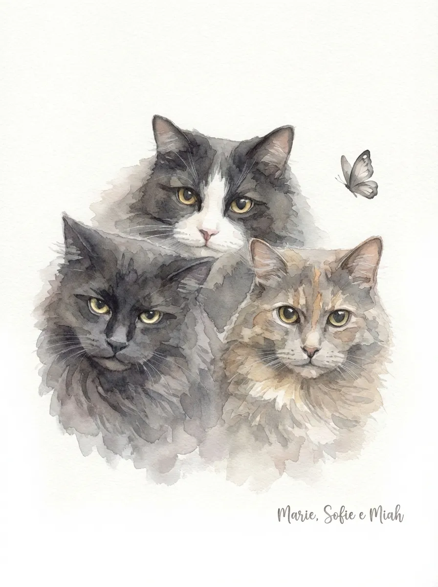 Portrait of Marie, Sofie, Miah