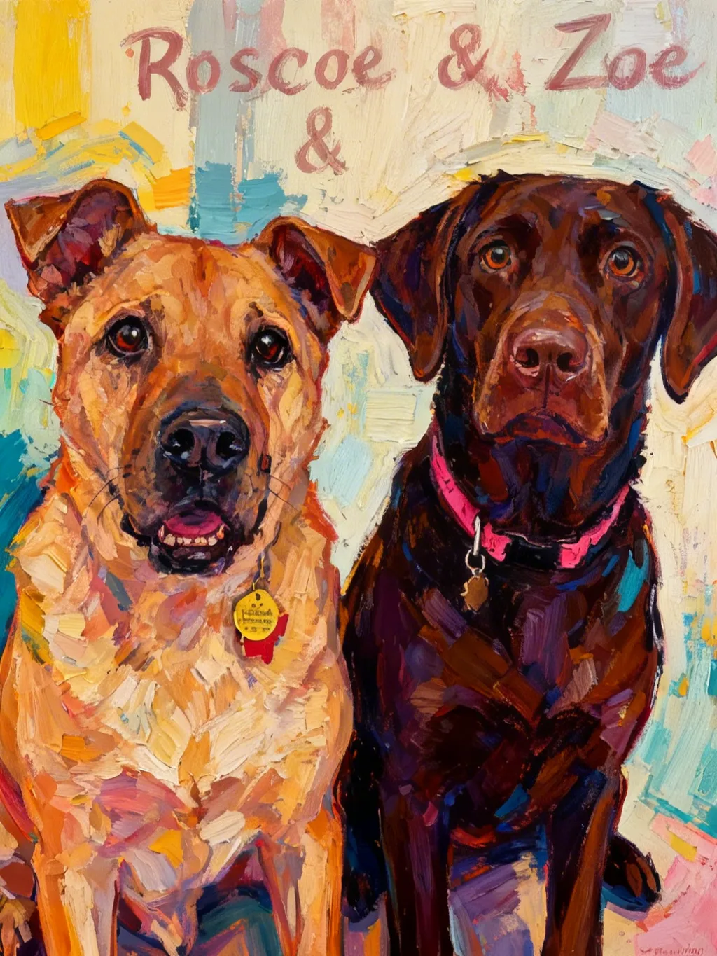 Artwork of Roscoe & Zoe