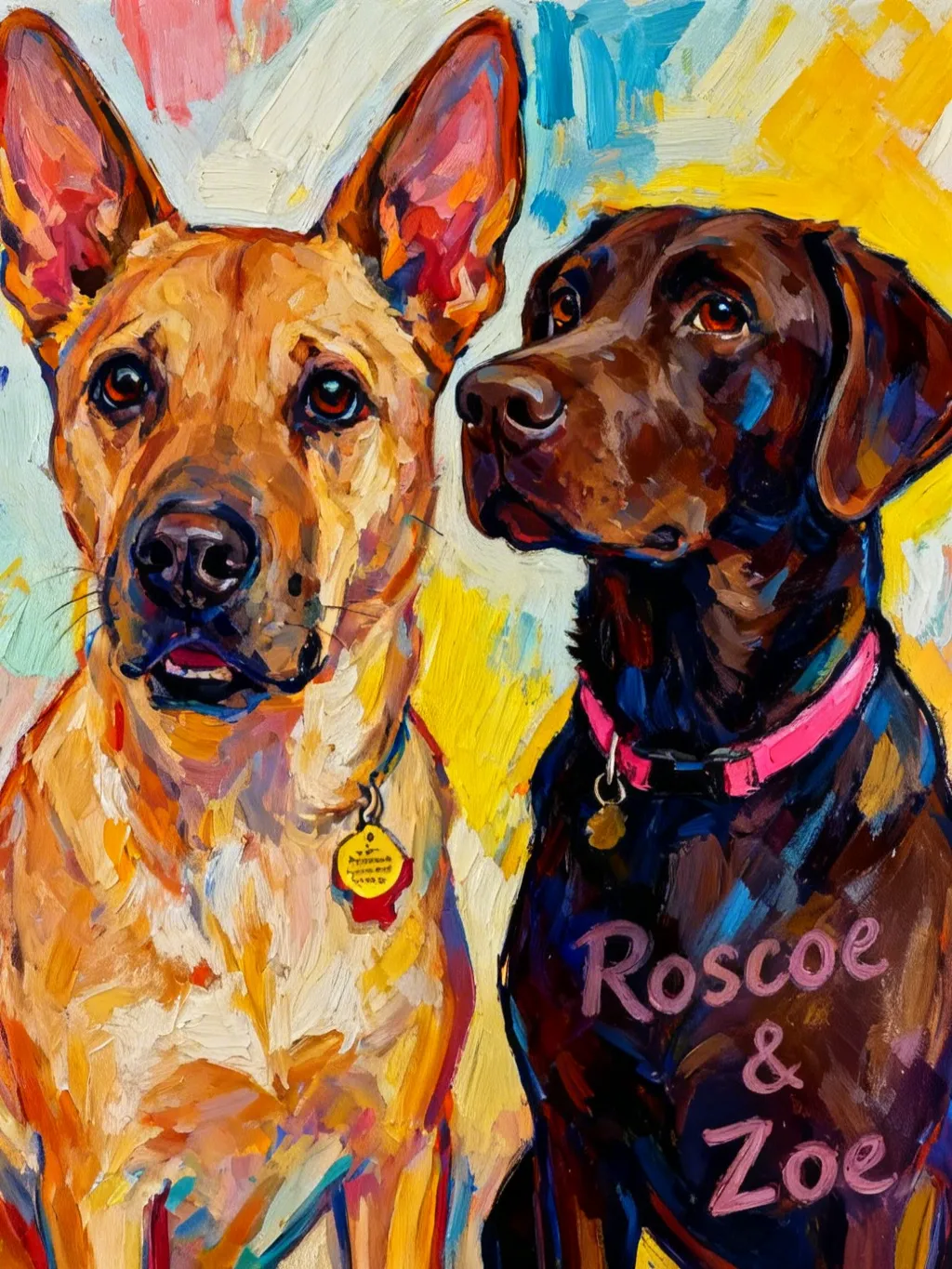Artwork of Roscoe & Zoe