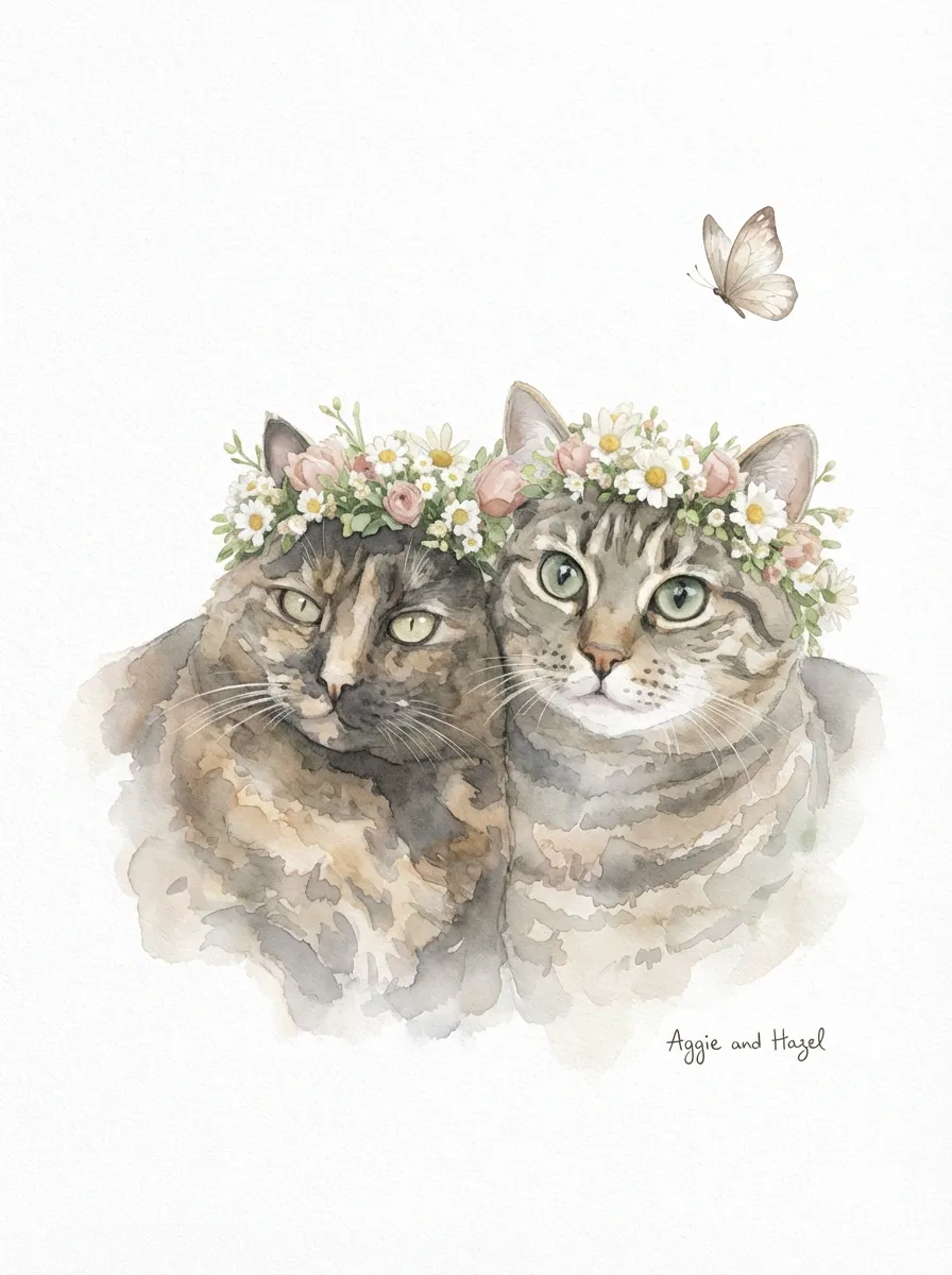 Artwork of Aggie and Hazel