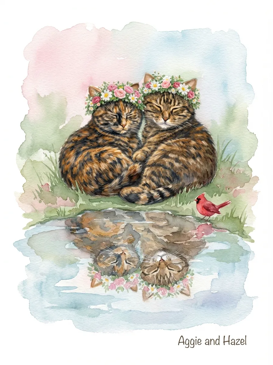 Artwork of Aggie and Hazel