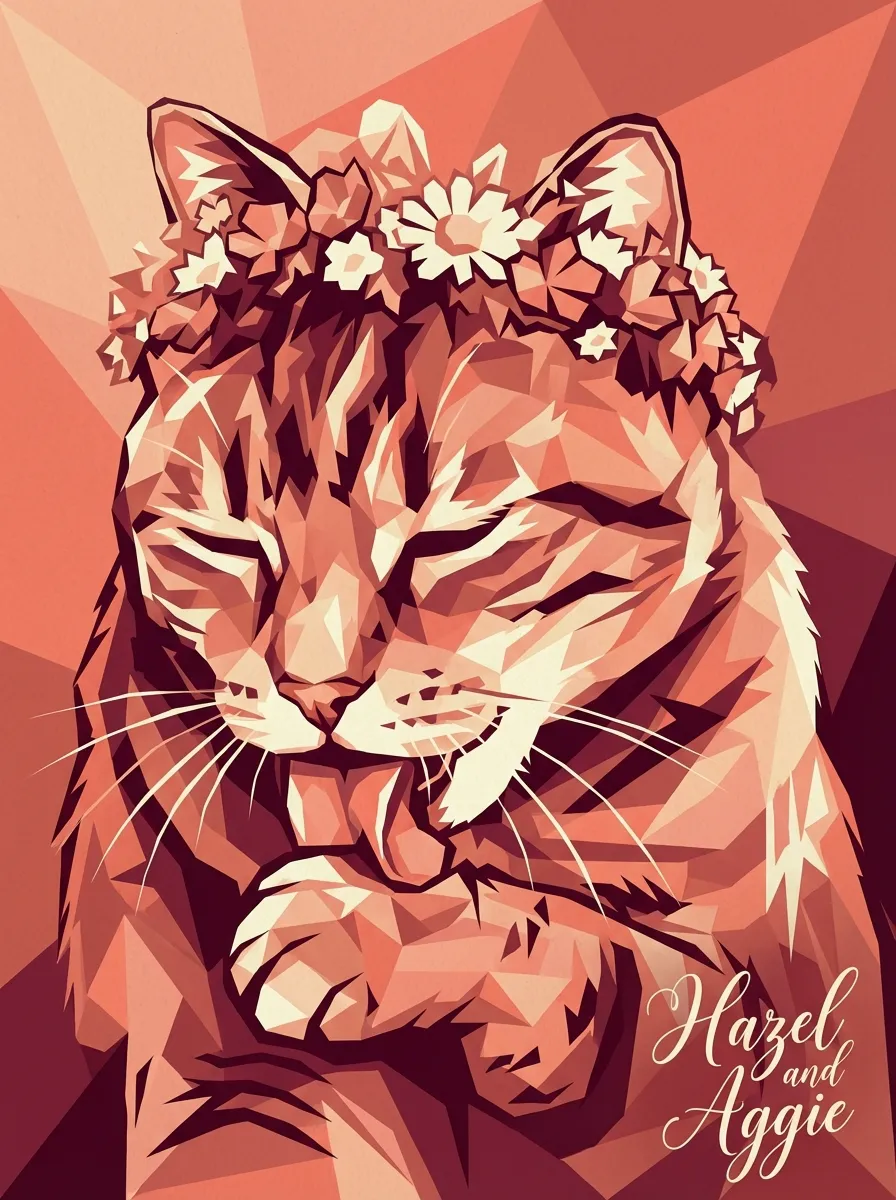 Artwork of Hazel and Aggie