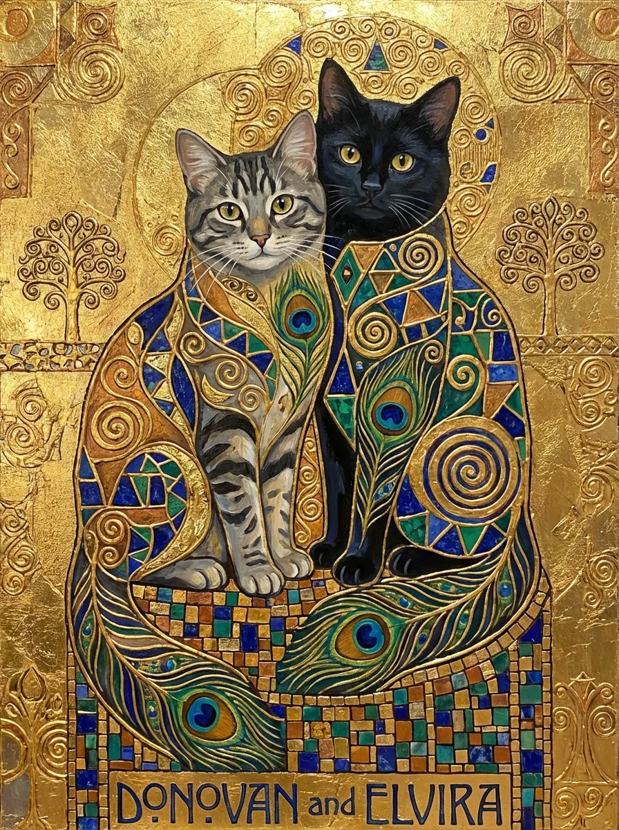 Artwork of Donovan and Elvira