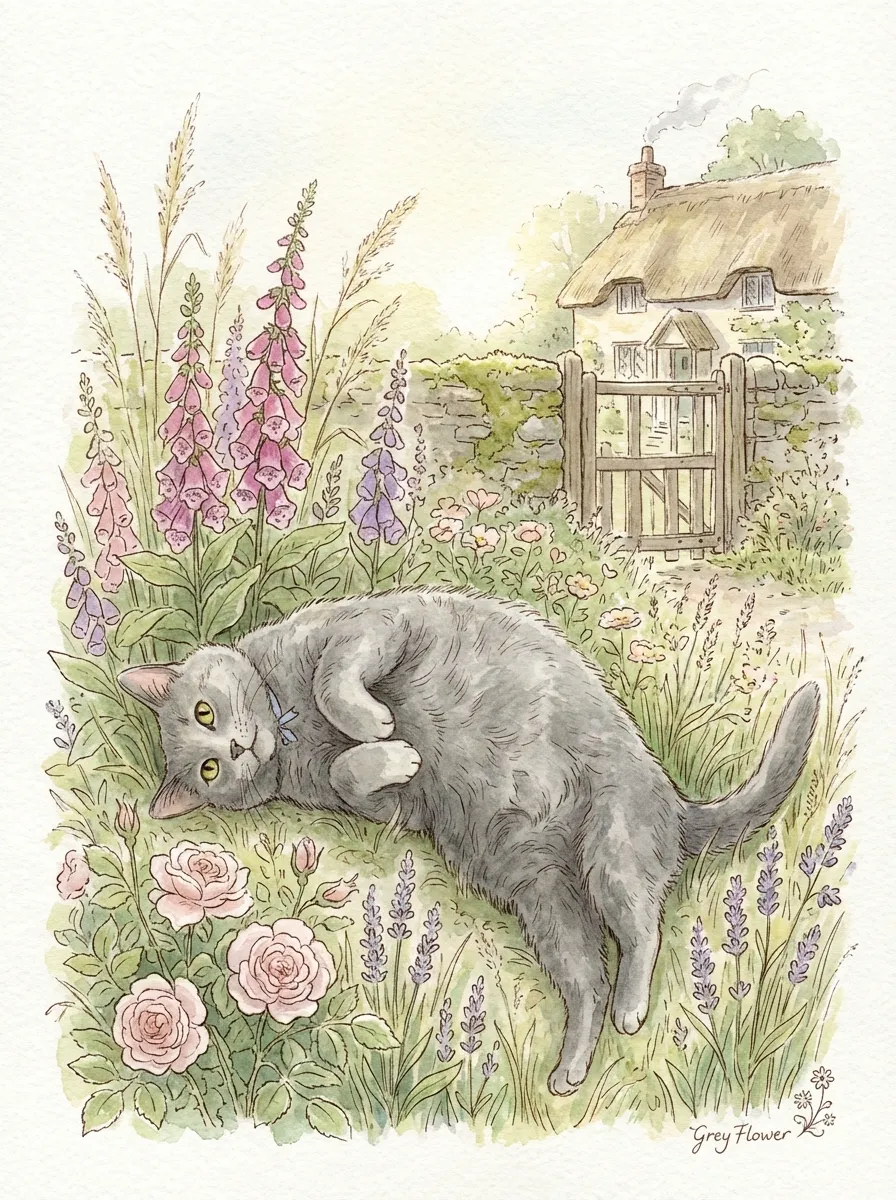 Artwork of Grey Flower