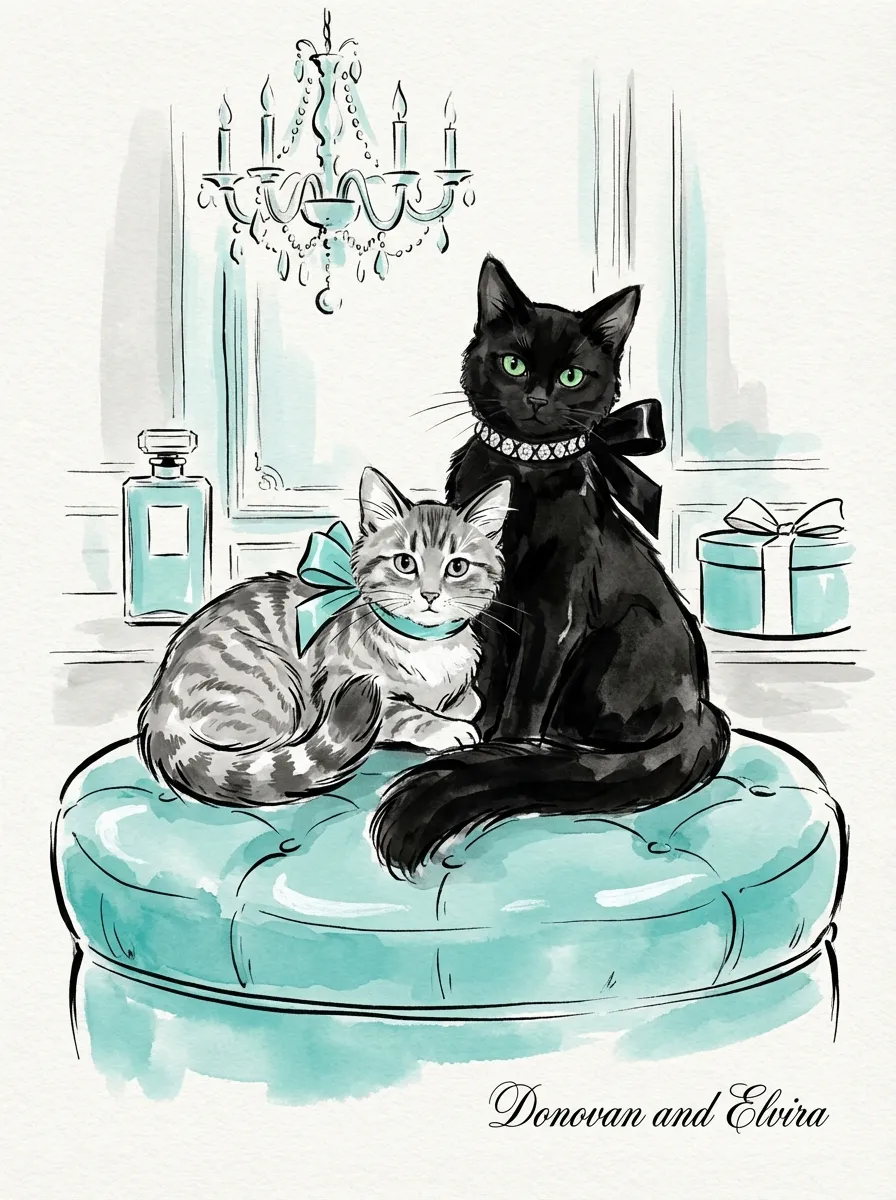 Artwork of Donovan and Elvira