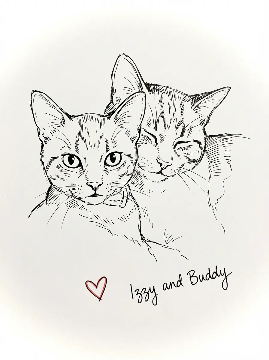 Artwork of Izzy and Buddy