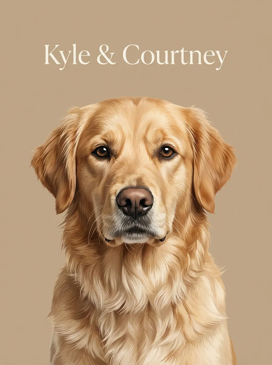 Artwork of Kyle & Courtney