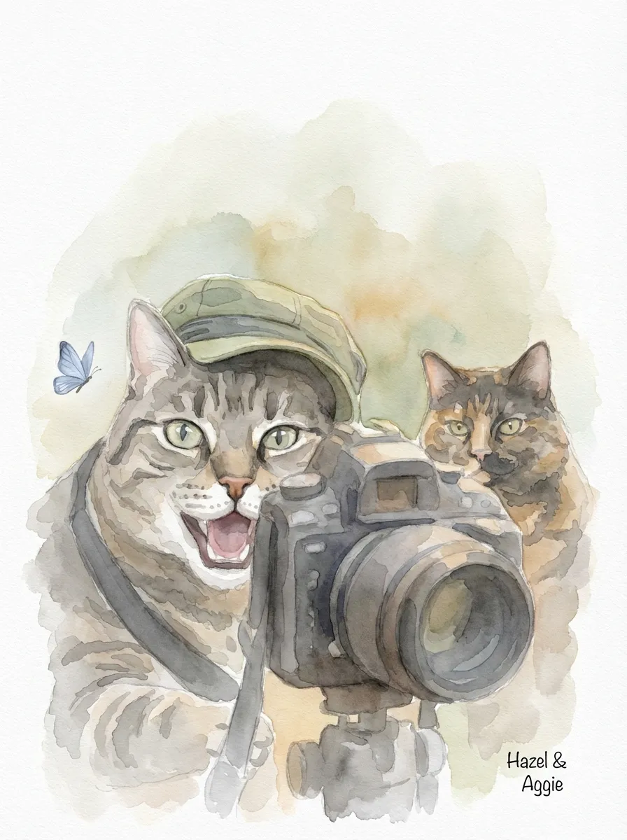 Artwork of Hazel and Aggie