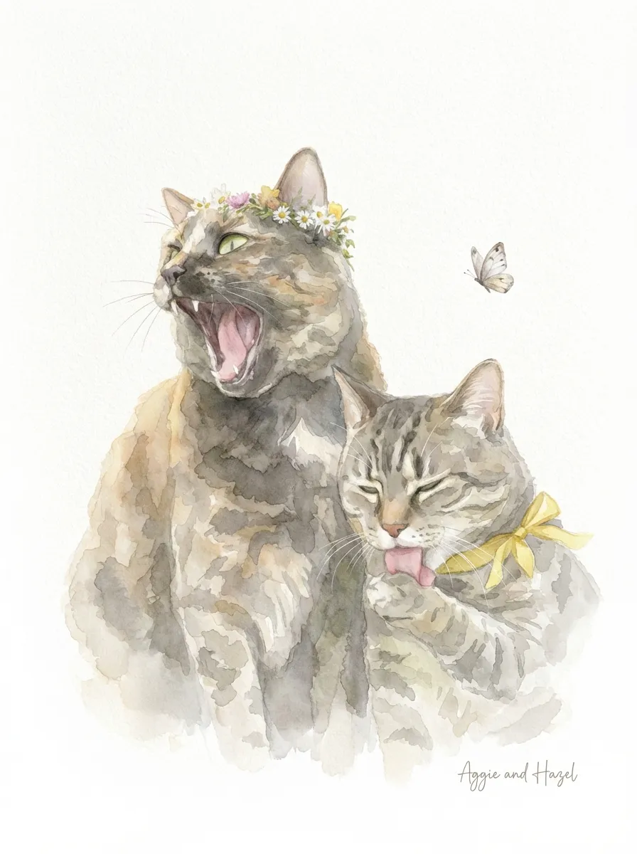 Artwork of Aggie and Hazel