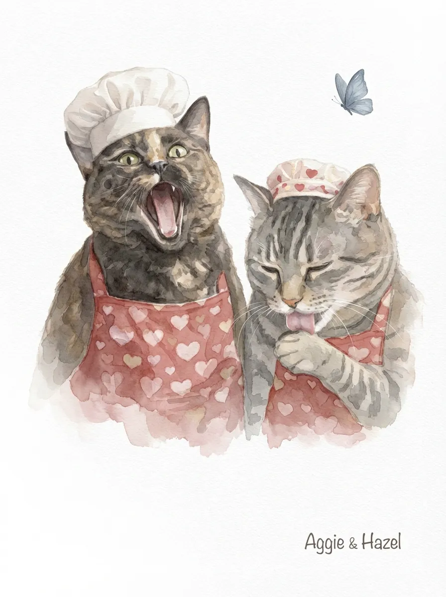 Artwork of Aggie and Hazel