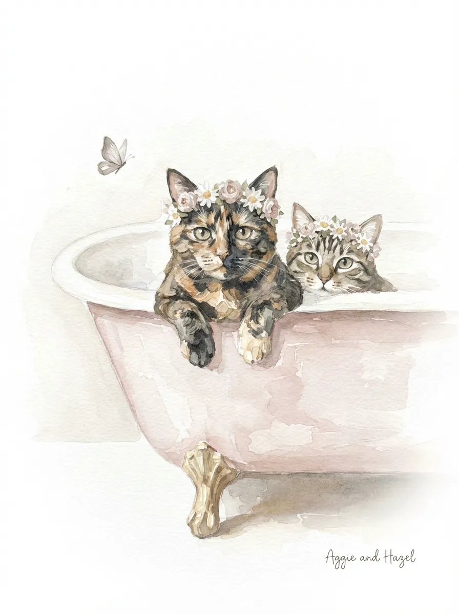 Artwork of Aggie and Hazel