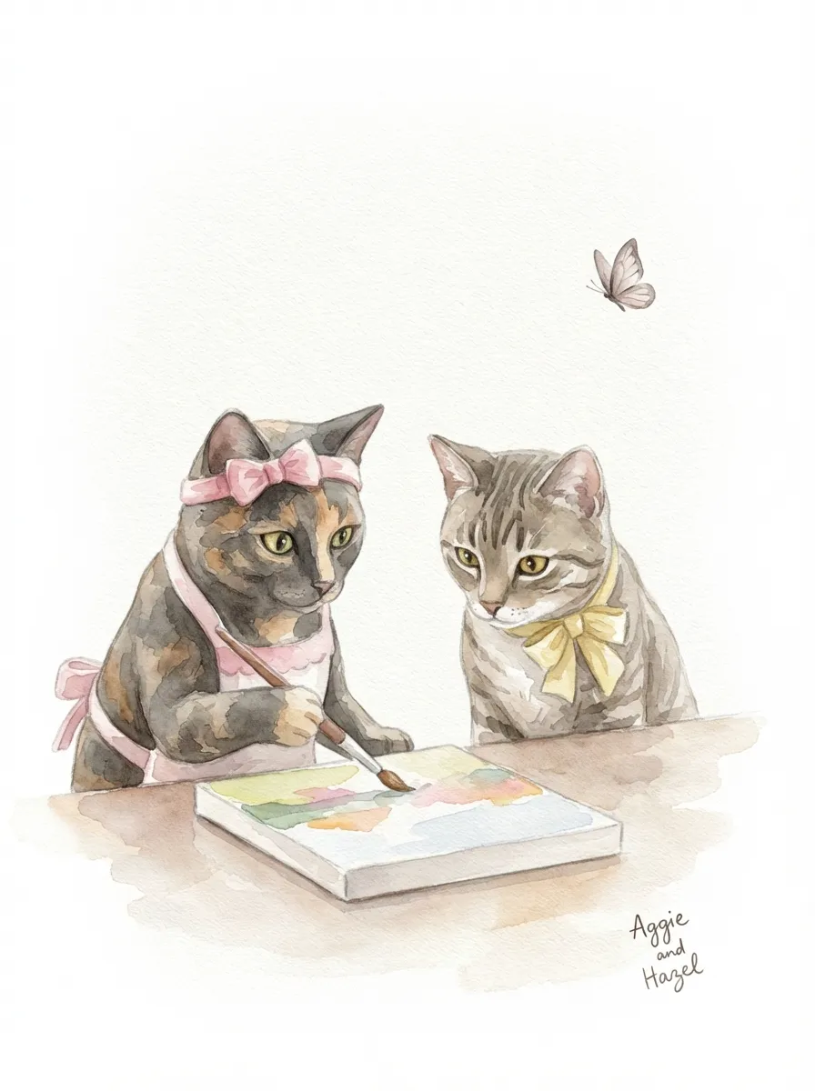 Artwork of Aggie and Hazel