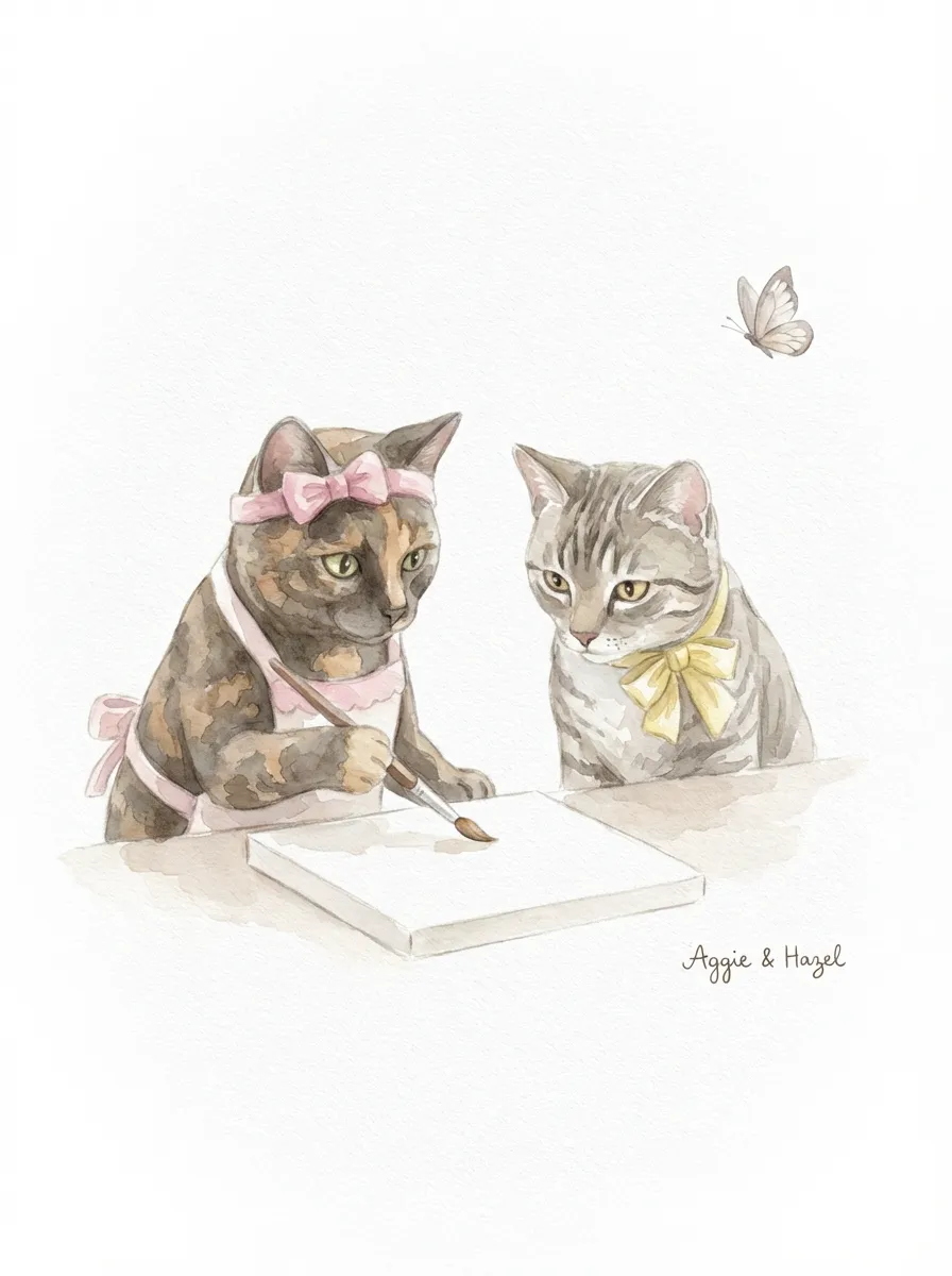 Artwork of Aggie and Hazel