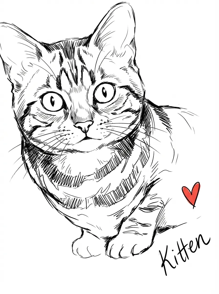 Artwork of Kitten