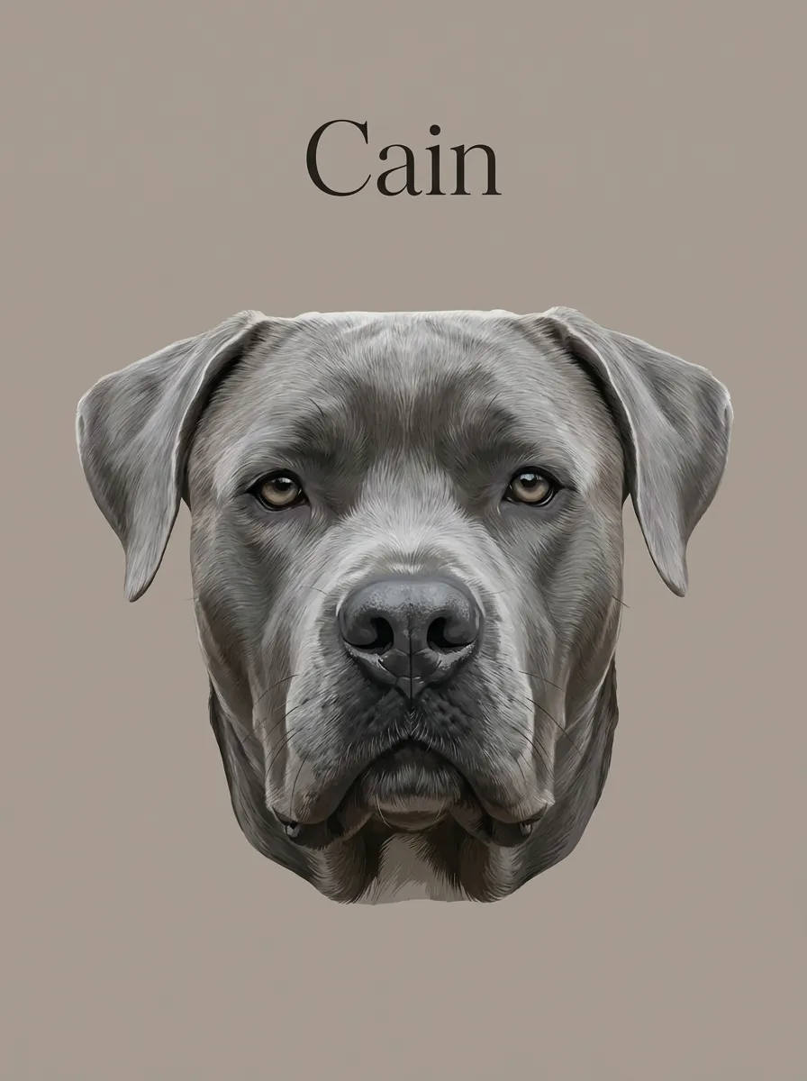 Portrait of Cain in Grey